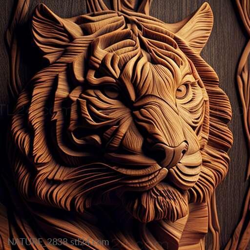Nature and animals (st tiger 2, NATURE_2838) 3D models for cnc